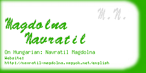 magdolna navratil business card